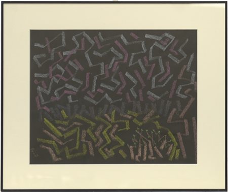 William Congdon "Senza titolo" 1992
pastello su carta nera ruvida
cm 35,5x45
Sig