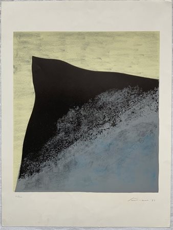 Giuseppe Santomaso "Senza titolo" 1972
litografia a colori
cm 70,5x52,5
numerata