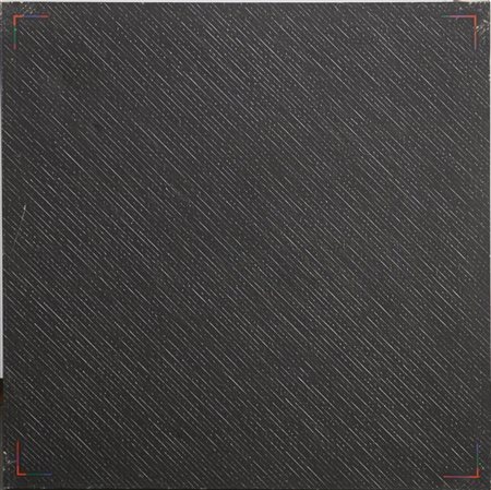 Gottardo Ortelli "D. M." 
acrilico su tela
cm 95x95
titolato, firmato e iscritto