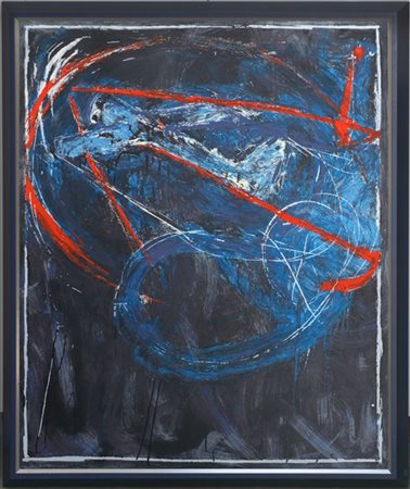 Mario Schifano "Navigatore notturno" 
serigrafia a colori
cm 120x100
numerata 57