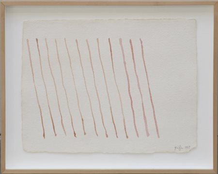 Giorgio Griffa "Senza titolo" 1975
acquerello su carta
cm 25x32,5
firmato e data