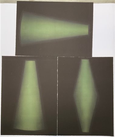 Marco Tirelli "Senza titolo" 1991
litografia a colori - trittico
ciascun foglio