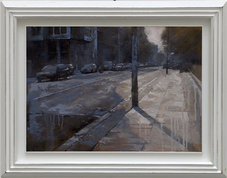 Claudio Cionini "Una strada" 2010
olio su tavola
cm 50x70
firmato, datato e tito