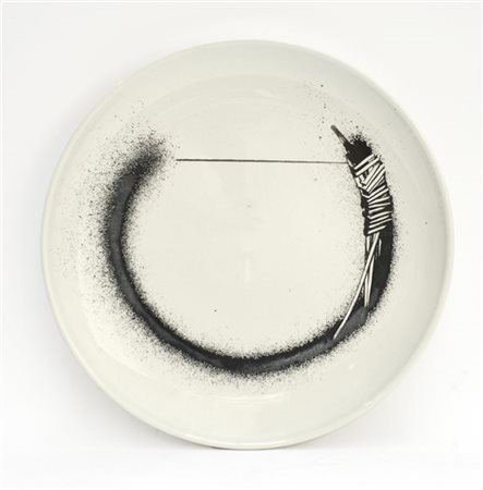 Emilio Scanavino Piatto - multiplo in ceramica serigrafata
(d cm 32)
firmato, nu