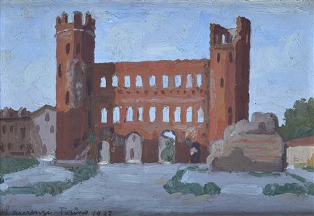Laurenzio Laurenzi (1878-1946) Torino - Porta Palatino 1937