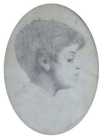 Anonimo, XIX sec. Testa di giovinetto 1898