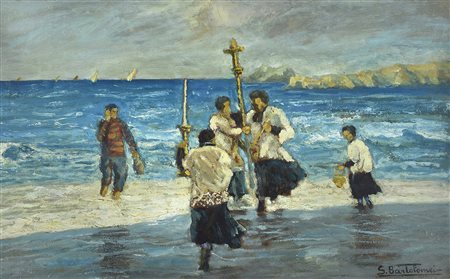 Saturno Bartolomei (1882-1965) Gaeta - La benedizione al mare 1931