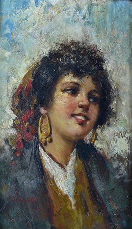 Vincenzo Irolli (1860-1949) Ritratto di popolana