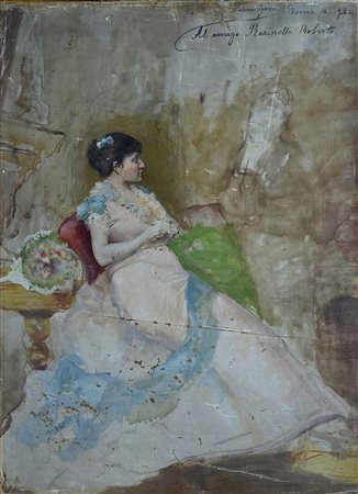 Anonimo, XIX sec. Donna seduta 1880