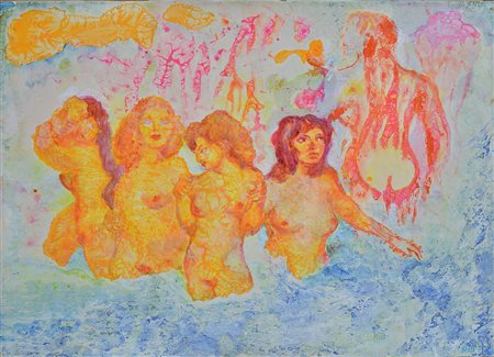 Aligi Sassu (1912-2000) Diana e Calisto 1979