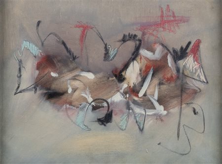 Sergio Dangelo (Milano 1932), Farfalle nella memoria, 1960
