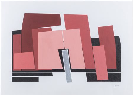 Gualtiero Nativi (Pistoia 1921-Greve in Chianti (Fi) 1999), Bozzetto per blocco centrale, 1978