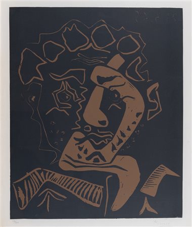 Pablo Picasso (Malaga 1881-Mougins 1973), Tete d'Histrion (Le danseur)