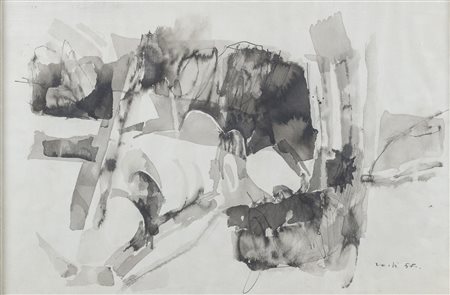 Piero Raspi (Spoleto (Pg) 1926), Senza titolo, 1958