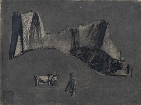 Mario Sironi (Sassari 1885-Milano 1961), Senza titolo, 1940
