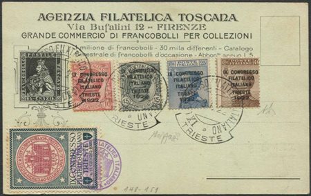 Regno d’Italia, 1929, Convegno Filatelico Italiano, Trieste 1922, 