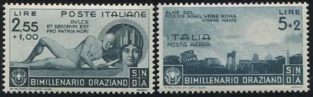 1936, Regno d'Italia, "Bimillenario Oraziano",, 