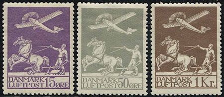 1925/1929, Danimarca, P.A., aereo in volo,, 