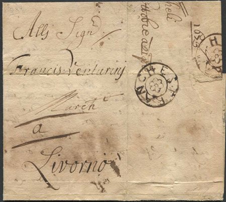 1683, September 8, Great Britain, letter from London to Leghorn from the Venturini correspondence,, 