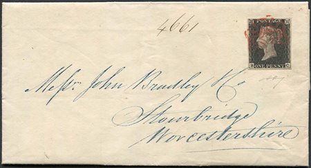 1840, Great Britain, September 5th letter from Edimburgh to Stourbridge, 