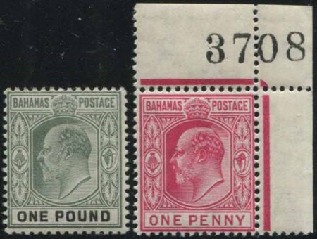 1902/1906, Bahamas, King Edward VII, 