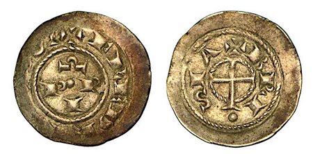 BRESCIA. Comune (1186-1254 ?). A nome di Federico I, 1155-1190., Denaro scodellato.