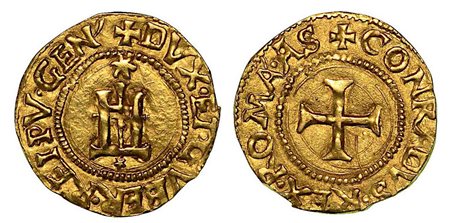 GENOVA. Dogi biennali, 1528-1797., Scudo d'oro del Sole, sigle A S.