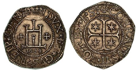 GENOVA. Dogi biennali, 1528-1797., Scudo 1634.