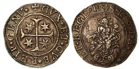 GENOVA. Dogi biennali, 1528-1797., Scudo 1660.