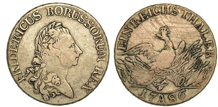 GERMANIA - PRUSSIA. Friedrich II, 1740-1786., Thaler 1786.