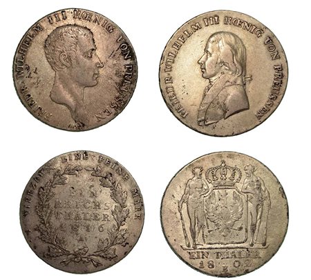 GERMANIA - PRUSSIA. Lotto di due monete., 