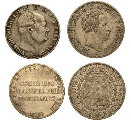 GERMANIA - PRUSSIA. Lotto di due monete., 