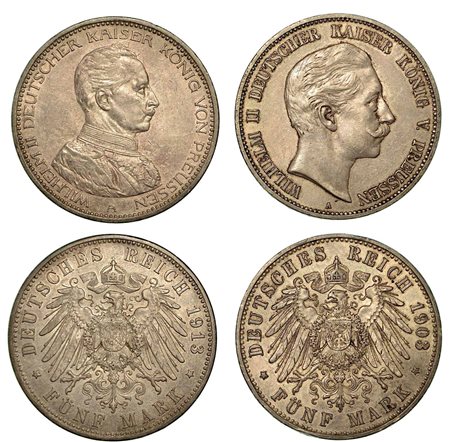 GERMANIA - PRUSSIA. Lotto di due monete., 