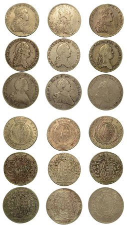 GERMANIA - SAXONY ALBERTINE. Lotto di nove monete., 