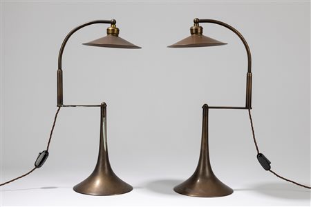 Manifattura francese - Coppia di lampade da tavolo