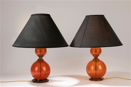 Manifattura Italiana - Coppia di lampade da tavolo