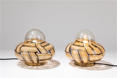 Barovier - Coppia di lampade da tavolo