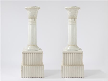 Manifattura Italiana - Coppia di piedestalli