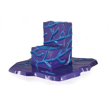 PLUMCAKE (Cella, Pallotta, Ragni) Atlantide, 1987 pittura spray su due pezzi...