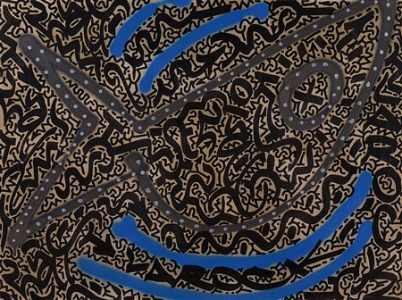 LITTLE ANGEL (LA2) New York 1967 Marlin Acrilici, spray e marker su tela cm....