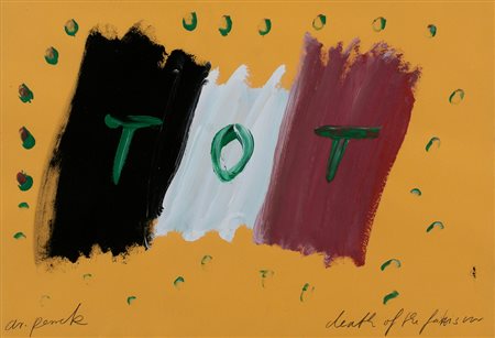 PENCK A. R. Dresda 1939 Death of the Fashism, 1990 acrilico su carta cm....