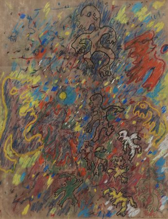 TANCREDI Feltre (Bl) 25/09/1927 - Roma 27/09/1964 Senza titolo, 1960 pastello...