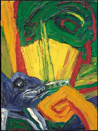 BENGT LINDSTROM Stoccolma 1925 - Njurunda 30/01/2008 Le sylvain vert, 1987...