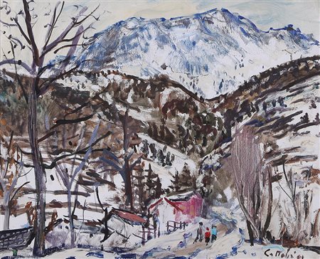 GALILEO CATTABRIGA Bondeno (FE) 1901 - 11/11/1969 La stradina di montagna...