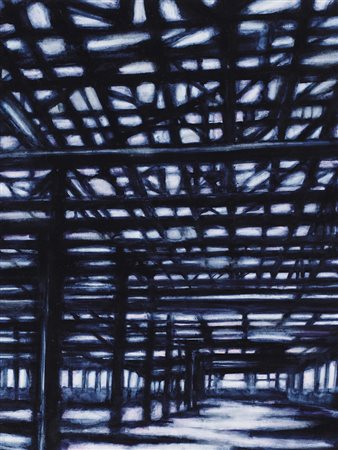 ANDREA CHIESI Modena 06/11/1966 Clandestina 21, 1999 olio su tela cm. 80x60,...