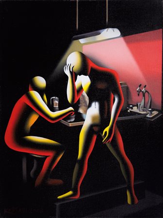 MARK KOSTABI Los Angeles 1960 When will the blues leave?, 2008 olio su tela...