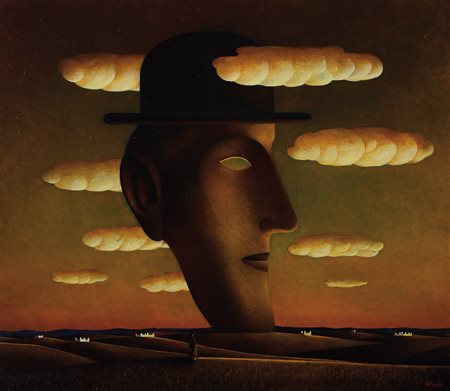 FRANCO FORTUNATO Roma 06/12/1946 Ritrovamenti olio su tela cm. 70x80, firma...