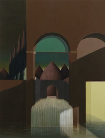 ENRICO LOMBARDI Meldola (Forlì) 1958 Meditazione sul vuoto, 1998 acrilico su...