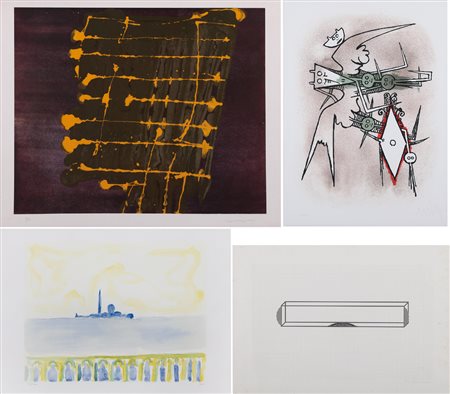 AUTORI VARI WIFREDO LAM Senza titolo serigrafia su carta cm. 70x50, esemplare...