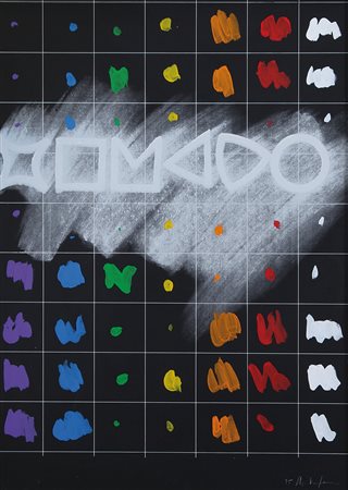 AGOSTINO FERRARI Milano 09/11/1938 Senza titolo, 1975 tecnica mista su...